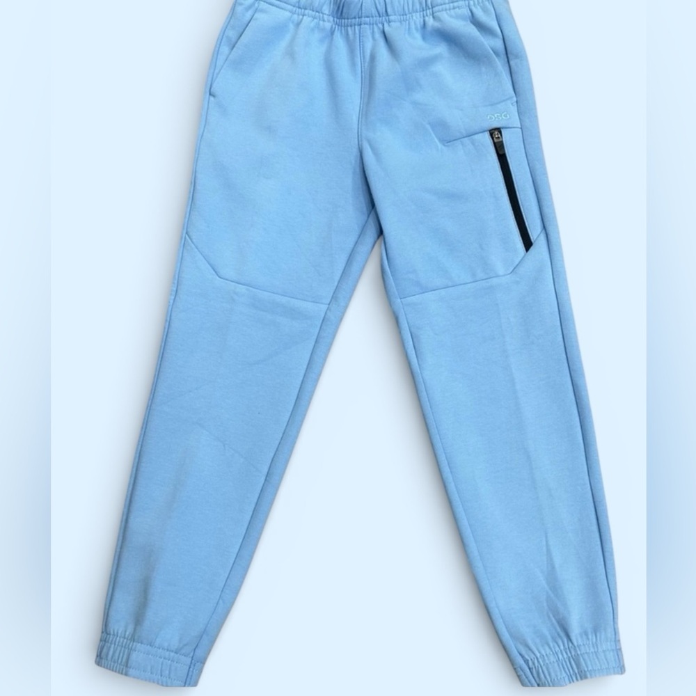 DSG Kids Lt Blue Sport fleece Jogger w/ A Zip Pocket & 2 Reg Pockets. XL, XS, L